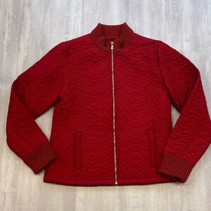 Quilted Red Jacket